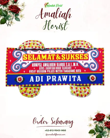 Papan Bunga Ucapan Selamat Lerpak